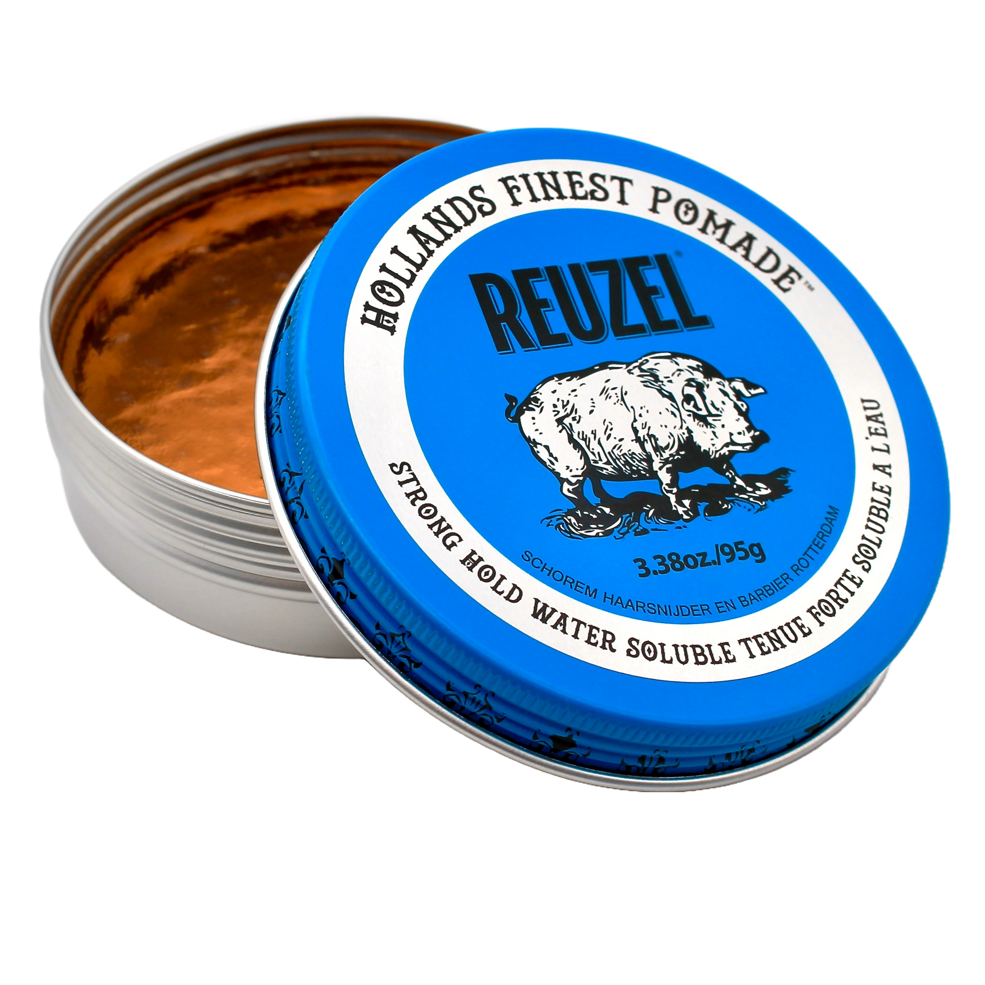 Reuzel Blue Pomade - Strong Hold, High Shine for Ultimate Style