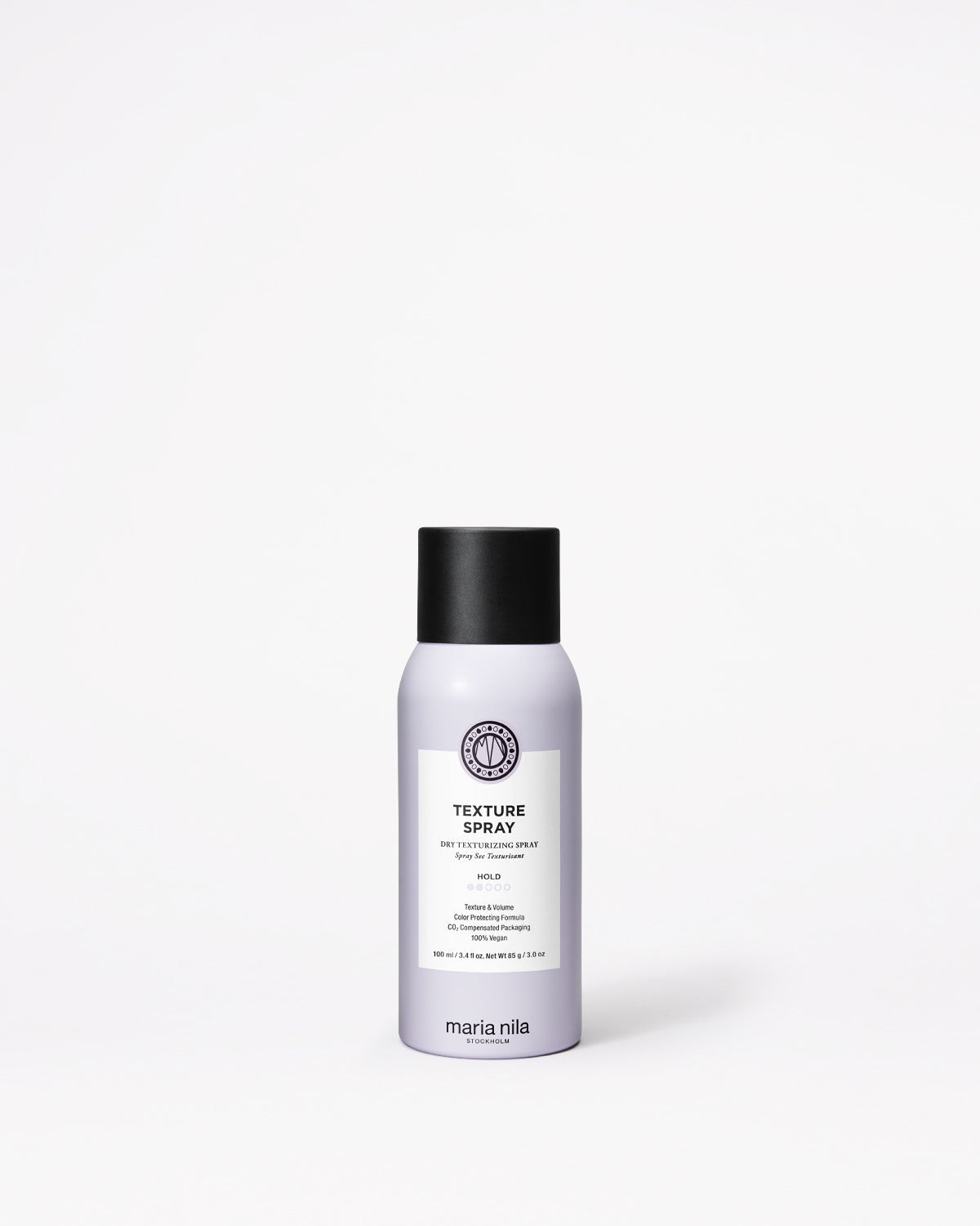 Maria Nila Dry Texturizing Spray — 100 ml can, front of pack on a plain background