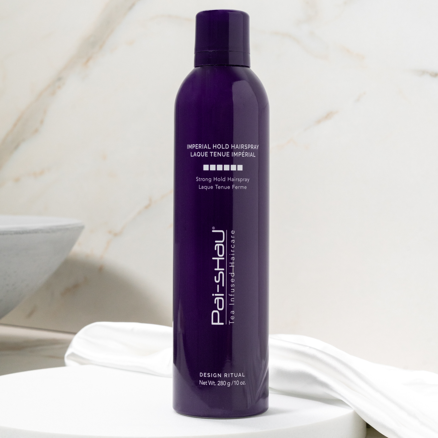 Pai-Shau - Imperial Hold Hairspray — Imperial Hold Hairspray 280 g can on marble