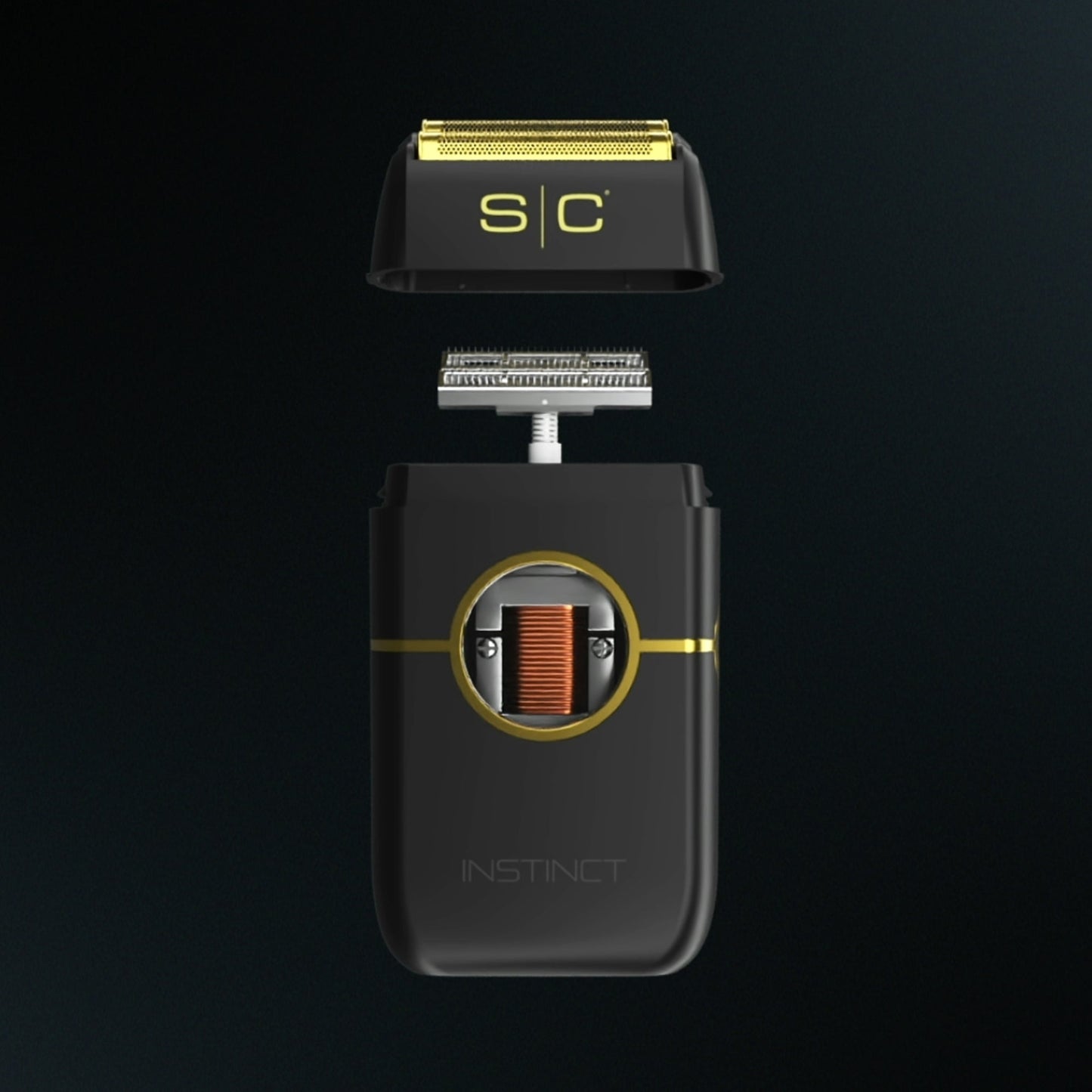 StyleCraft Gold Titanium Double Foil & Echo Cutters for the Instinct Shaver – Professional