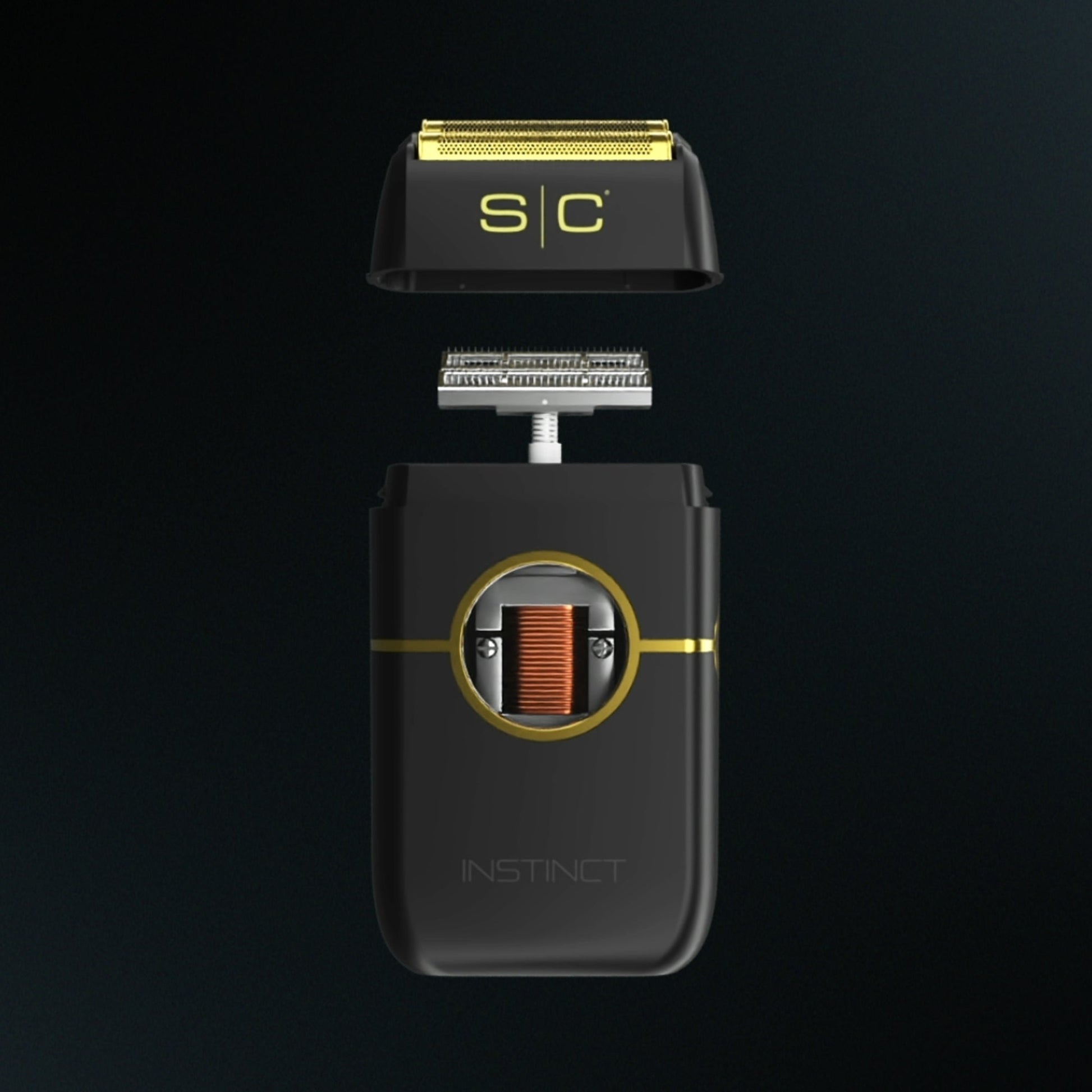 StyleCraft Gold Titanium Double Foil & Echo Cutters for the Instinct Shaver – Professional