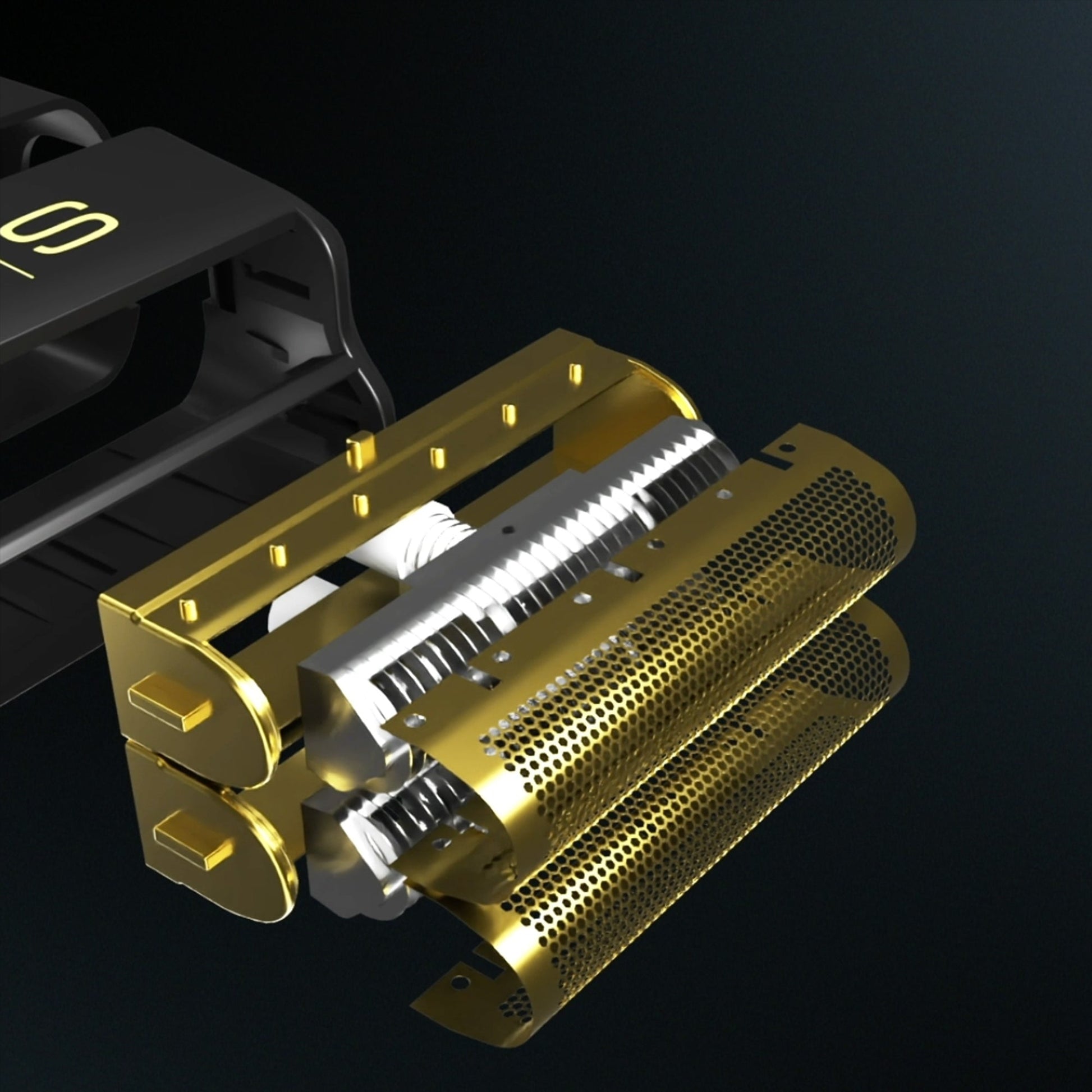 StyleCraft Gold Titanium Double Foil & Echo Cutters for the Instinct Shaver – Professional