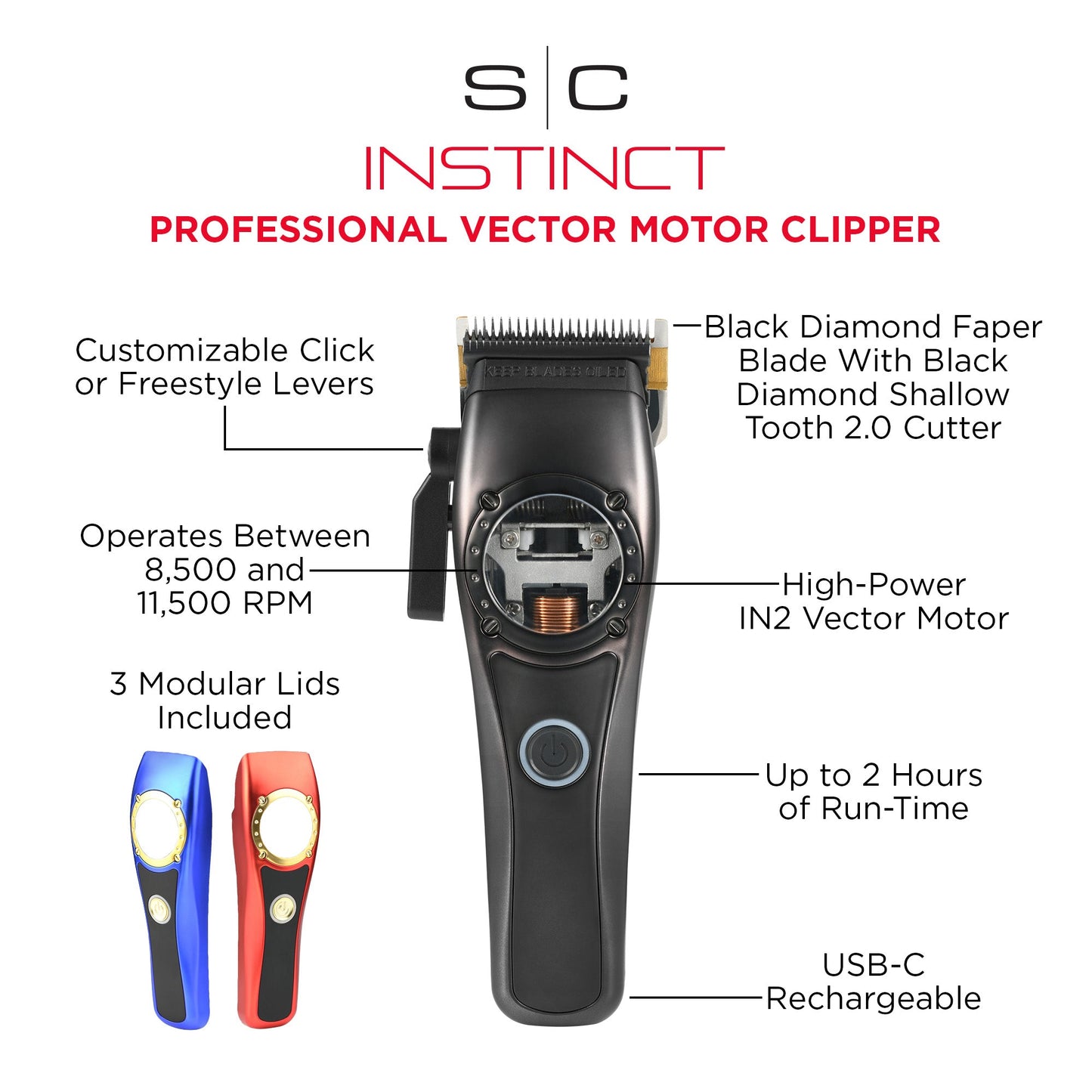 StyleCraft Instinct Professional Hair Clipper – Professional
