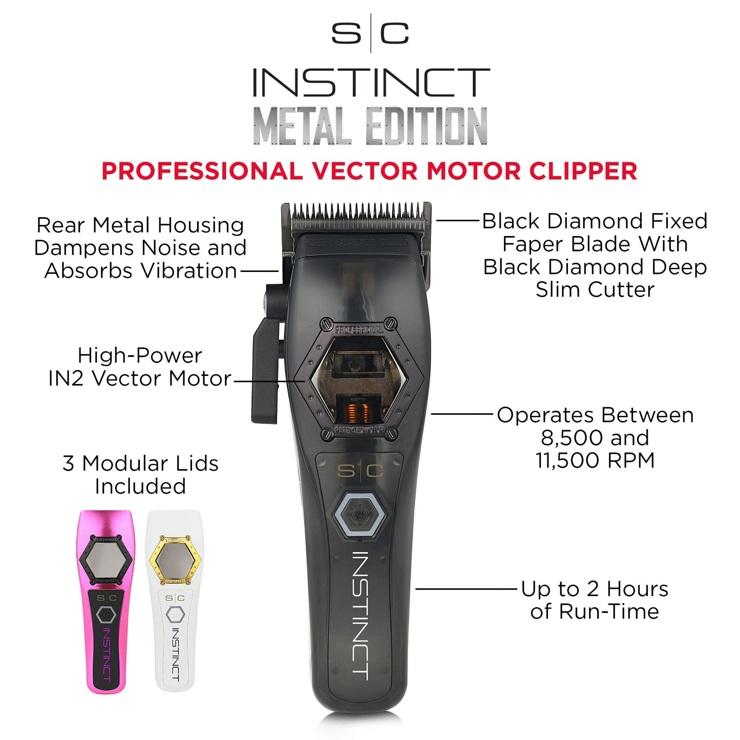 StyleCraft Instinct Metal Professional Hair Clipper – Professional