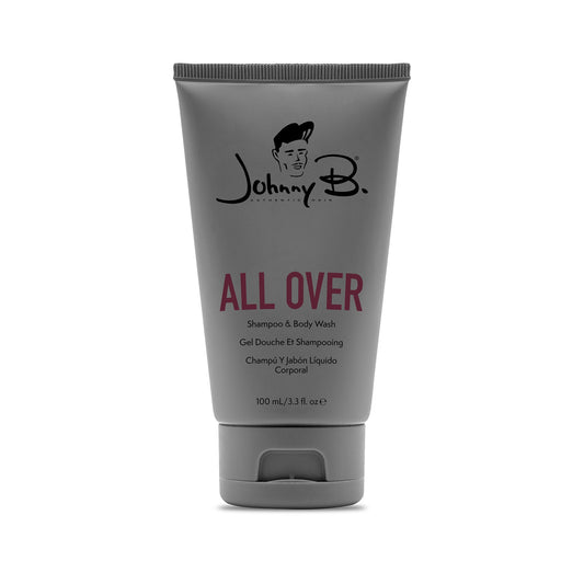 Johnny B All Over Shampoo & Body Wash — 100 ml tube, front label, white background