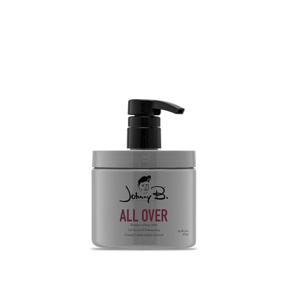 Johnny B All Over Shampoo & Body Wash — 16 oz pump bottle, front label, white background