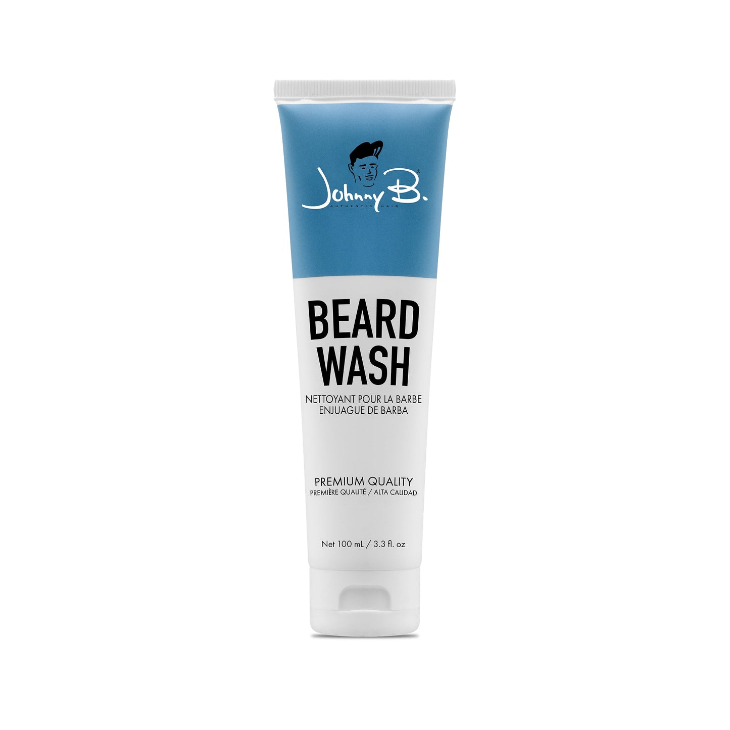 Johnny B Beard Wash 100 ml — 100 ml tube, front label, white background