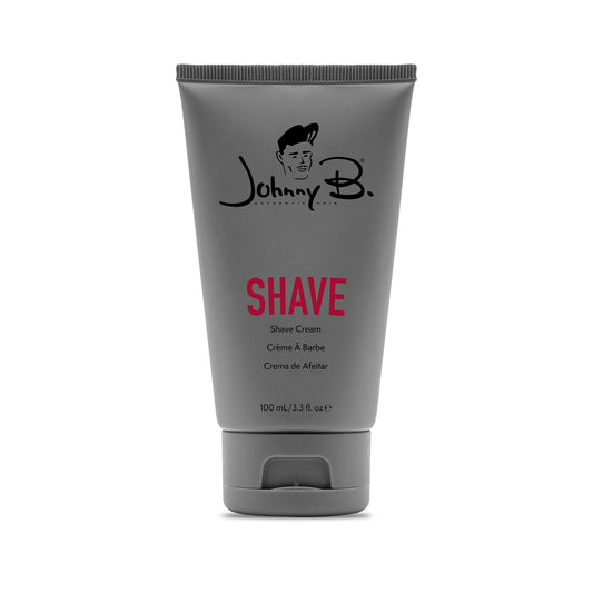 Johnny B Shave Cream — 100 ml tube, front label, white background