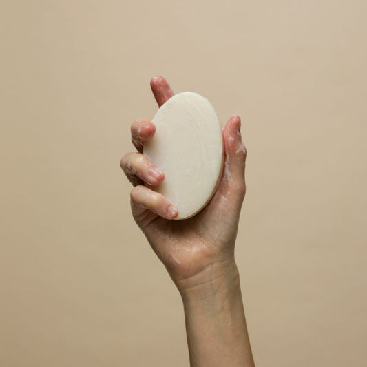 Johnny B Ultra Soap Bar — held in hand, current livery
