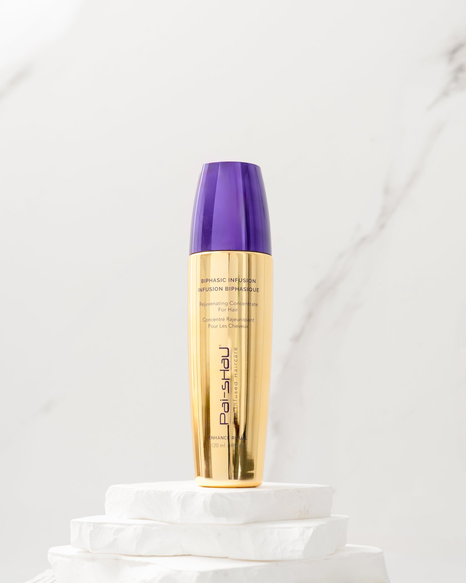 Pai-Shau Rejuvenating Concentrate Oil — Biphasic Infusion 120 ml bottle, editorial shot