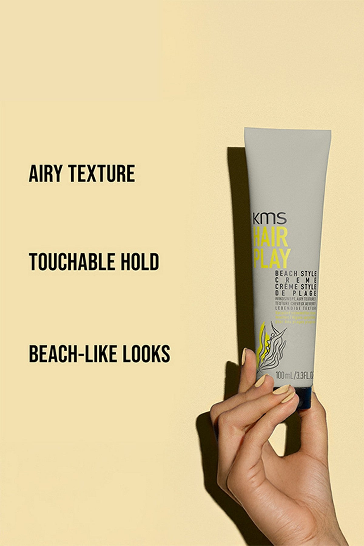 KMS HairPlay Beach Style Creme – 100ml — official KMS product image 3