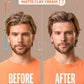 American Crew Matte Clay Cream before and after styling result