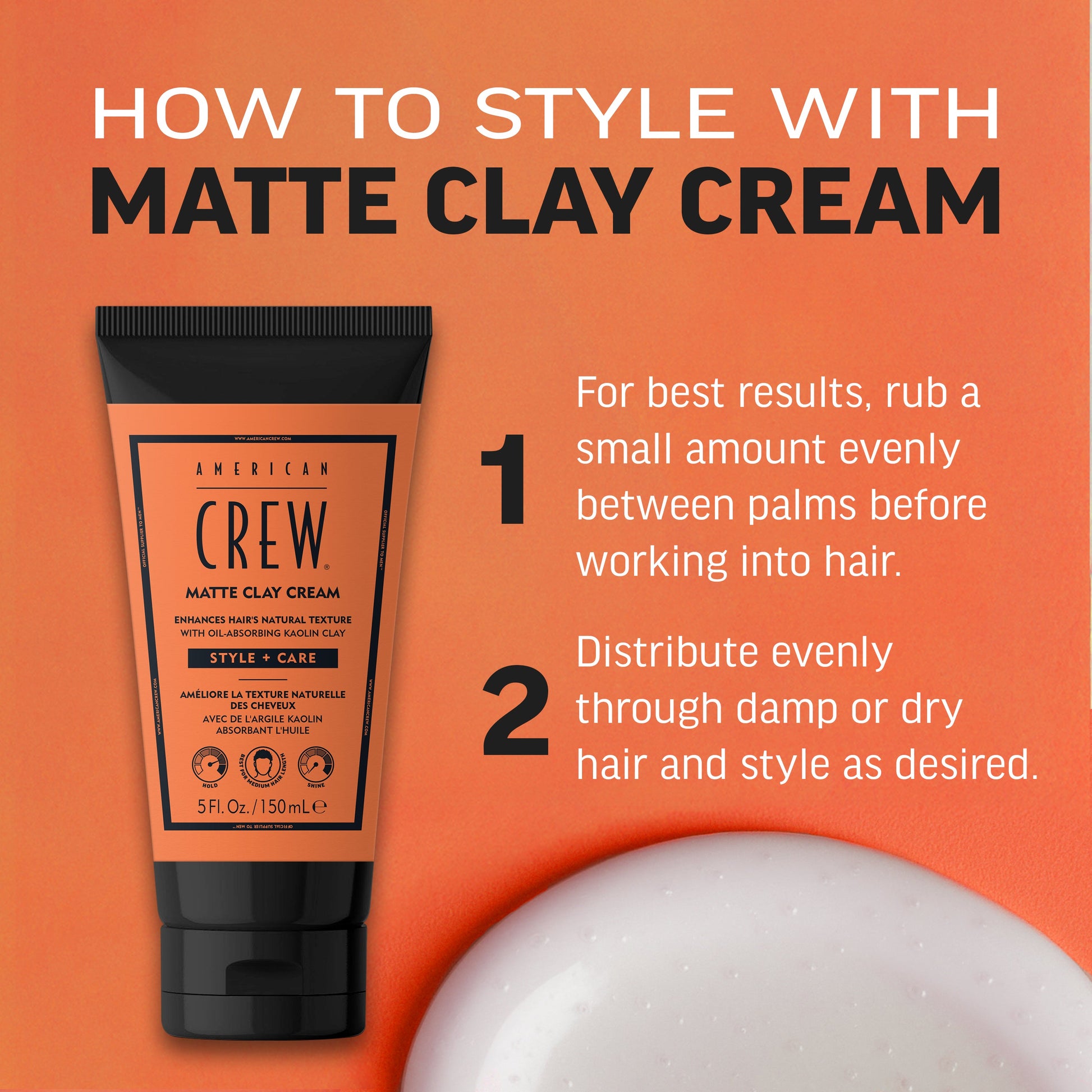 American Crew Matte Clay Cream product image 5