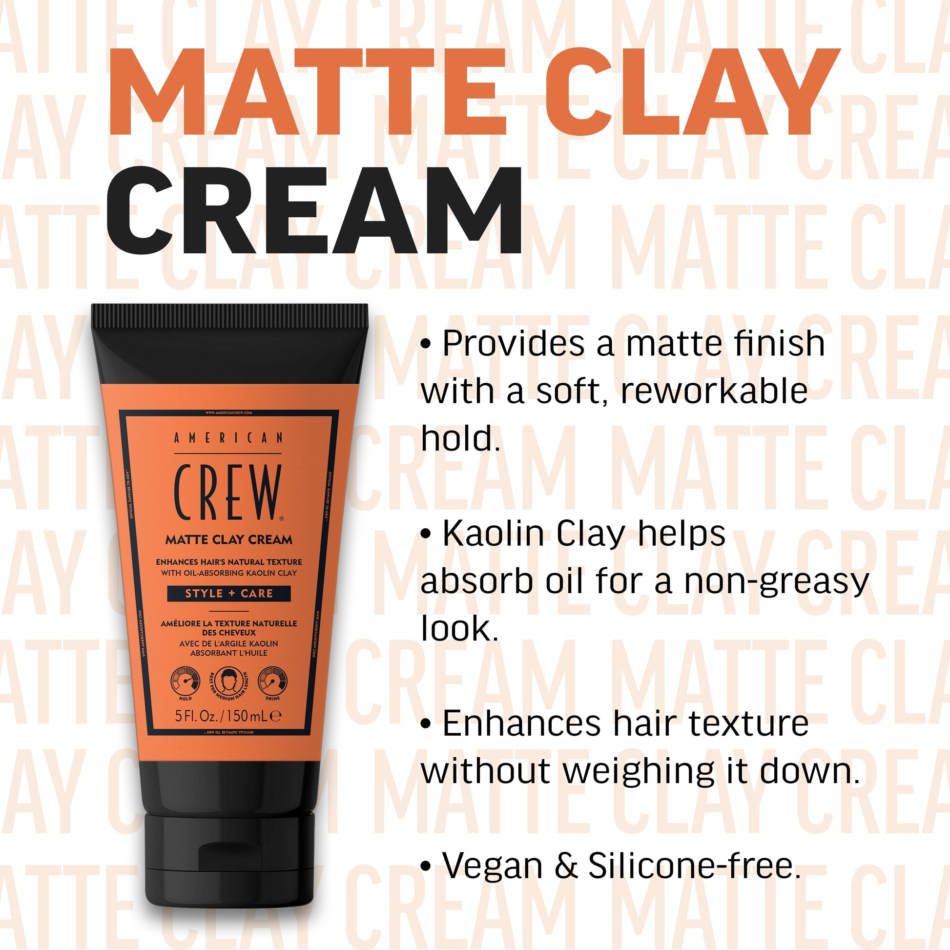 American Crew Matte Clay Cream key benefits