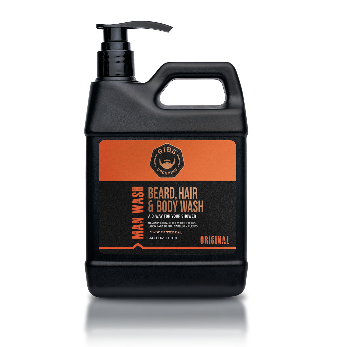 Man Wash BHB Beard, Hair & Body Wash