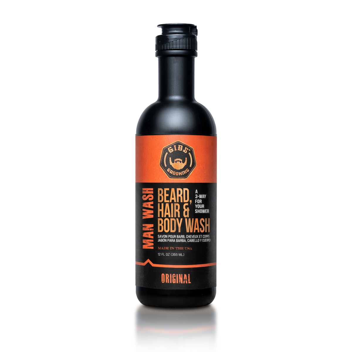 Man Wash BHB Beard, Hair & Body Wash