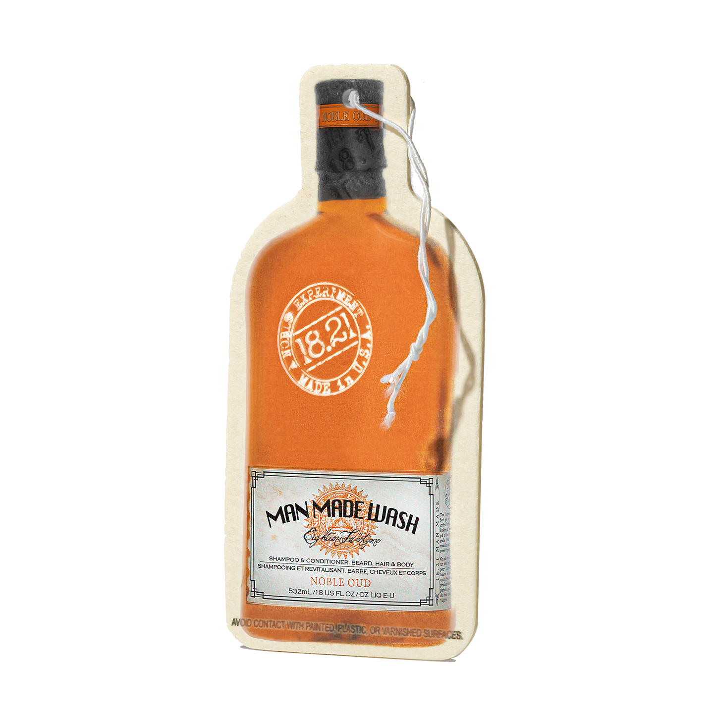 18.21 Man Made Hanging Air Freshener — Noble Oud scent, official packshot