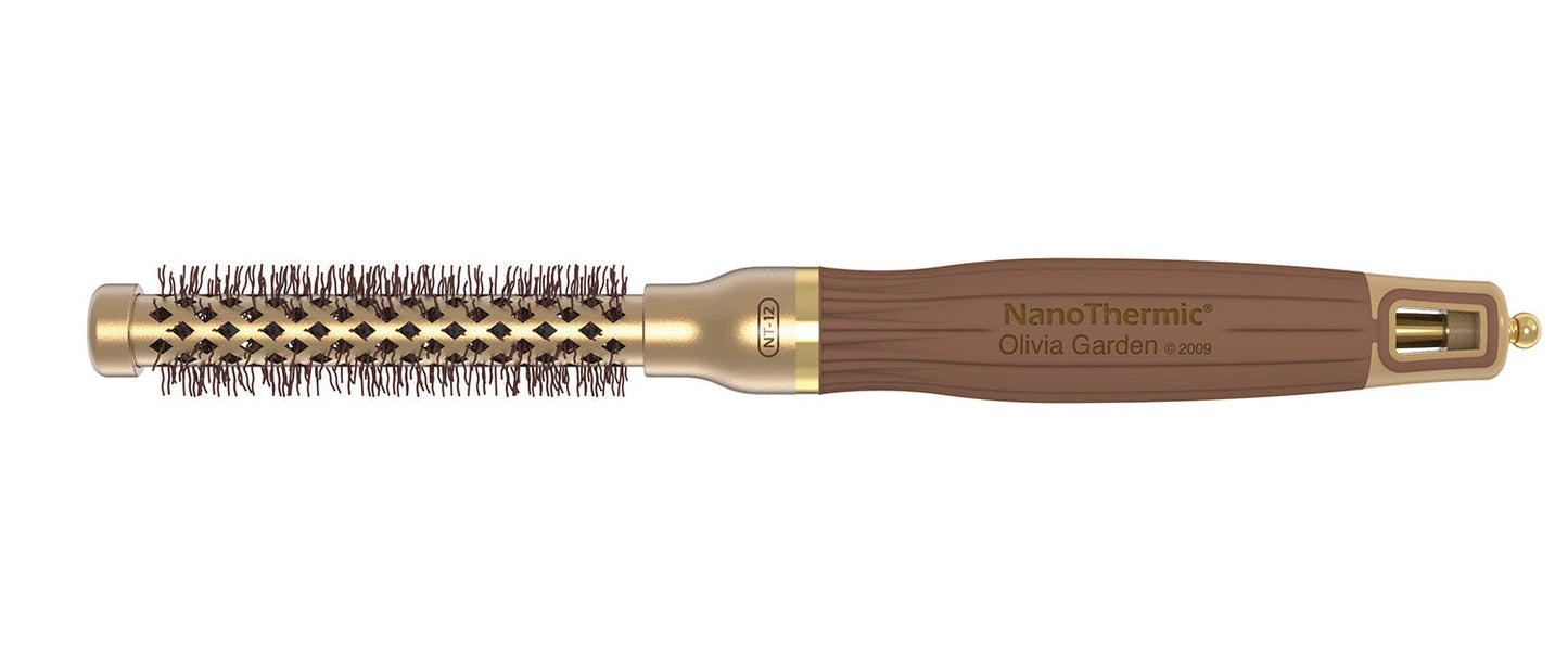 Olivia Garden NanoThermic Round Thermal Brush – 12 mm