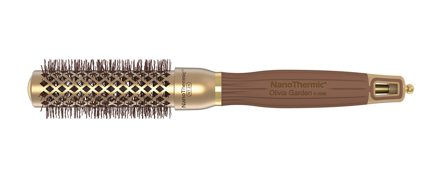 Olivia Garden NanoThermic Round Thermal Brush – 24 mm