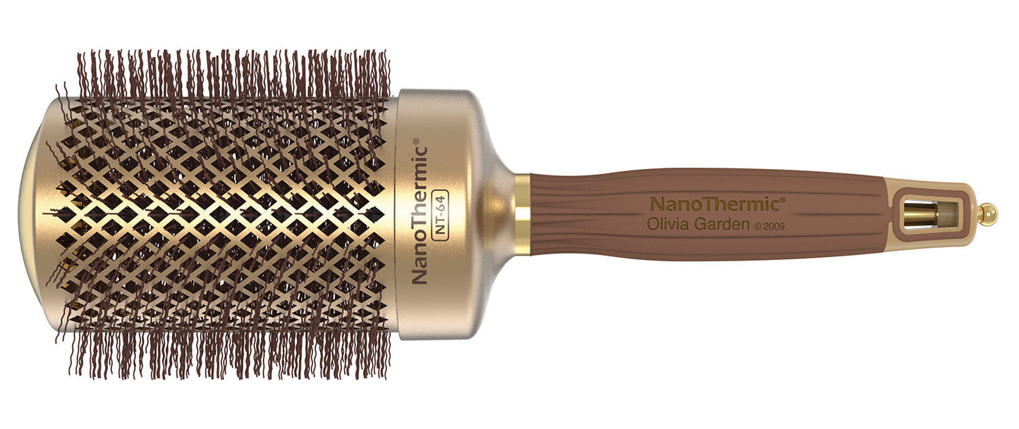 Olivia Garden NanoThermic Round Thermal Brush – 64 mm