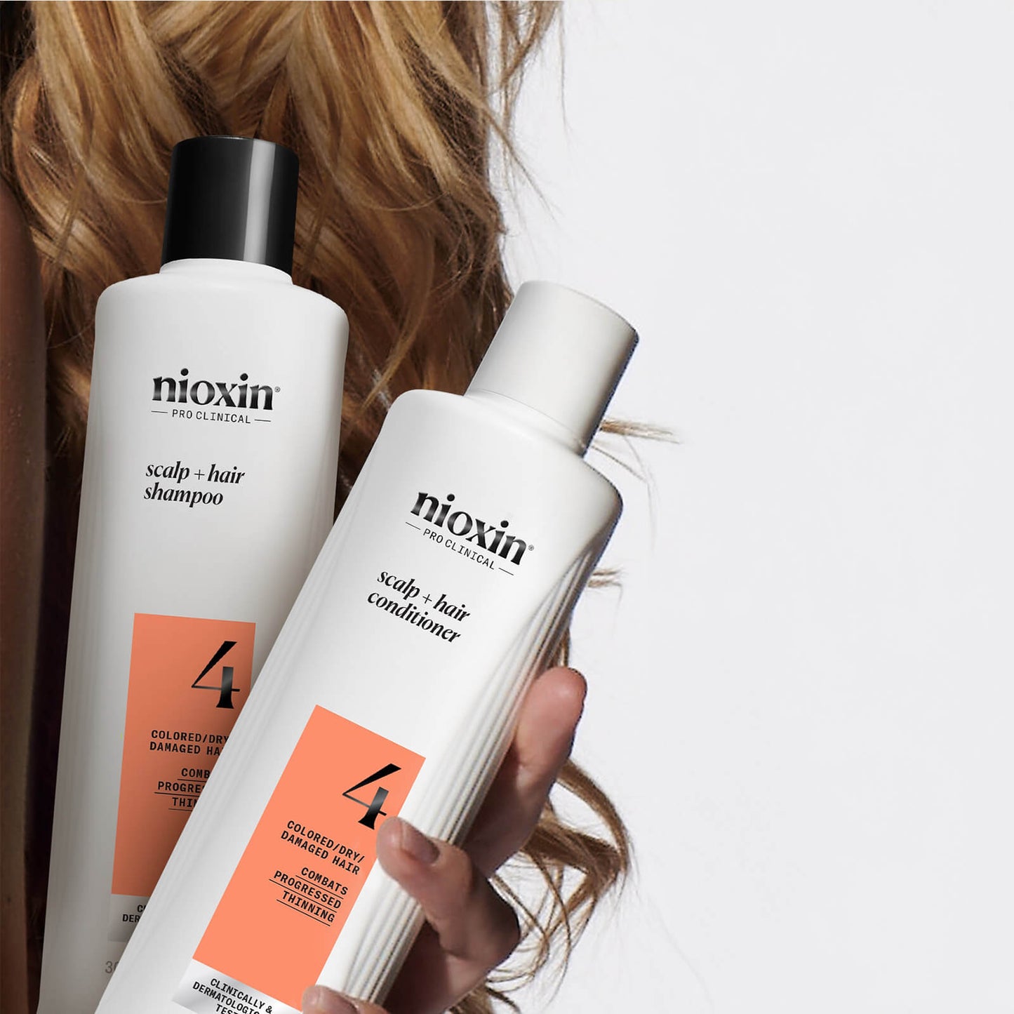 Nioxin Système 4 – Duo shampooing et revitalisant pour cheveux colorés, stade avancé