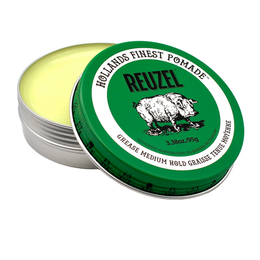 Reuzel Green Grease Pomade – Medium Hold, Medium Shine – current official package, 96g