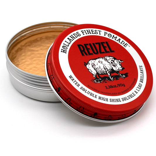 Reuzel Red Water-Soluble Pomade – Medium Hold, High Shine – current official package, 95g