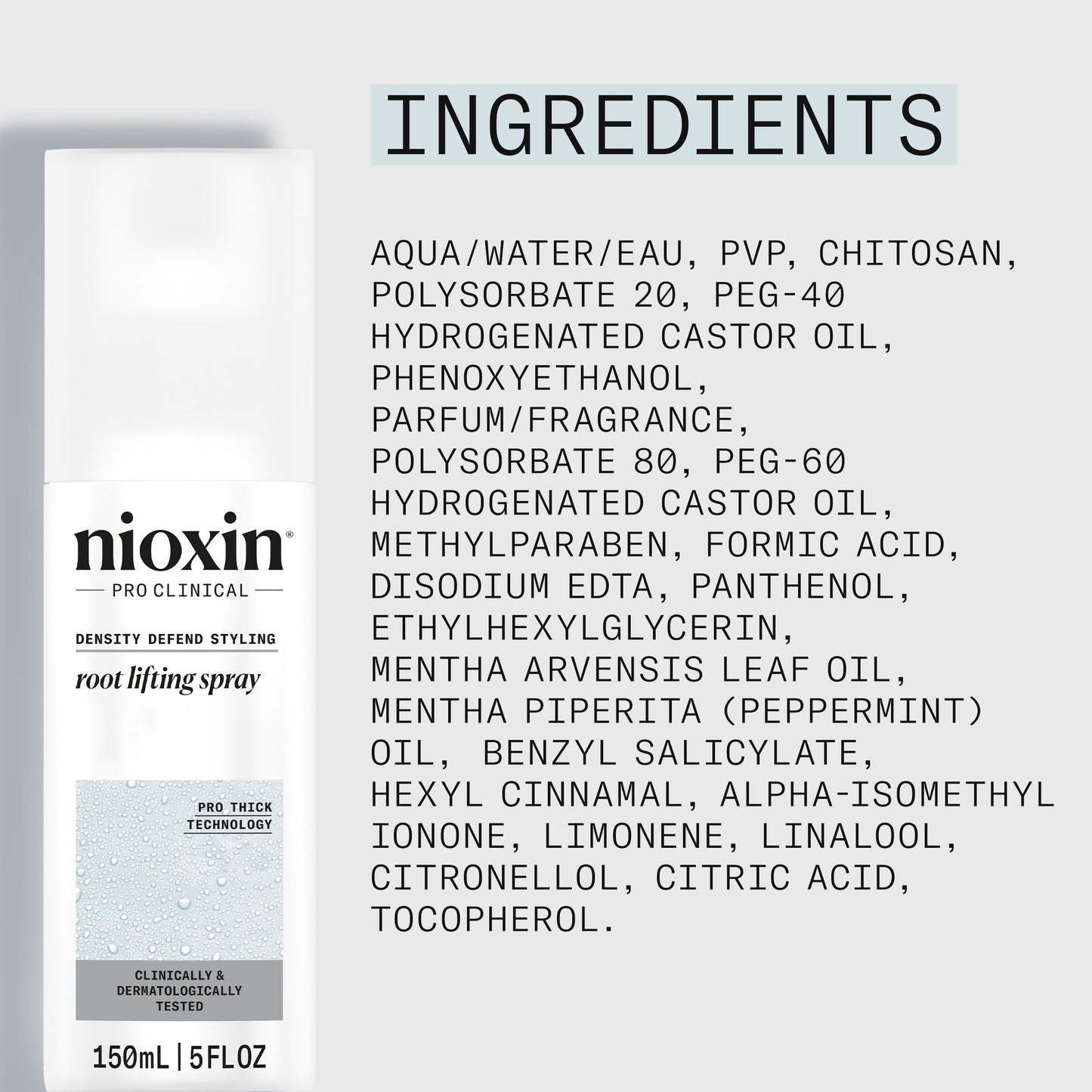 Nioxin Density Defend Root Lifting Spray – Targeted Root Lift for Thinning Hair