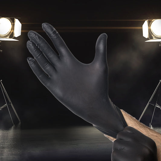 StyleCraft Studio – Professional Nitrile Latex Free Gloves with Textured Grip - 100 Count – L