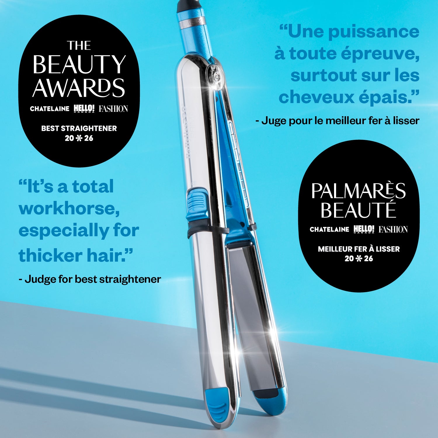 BaBylissPRO Nano Titanium Optima award detail