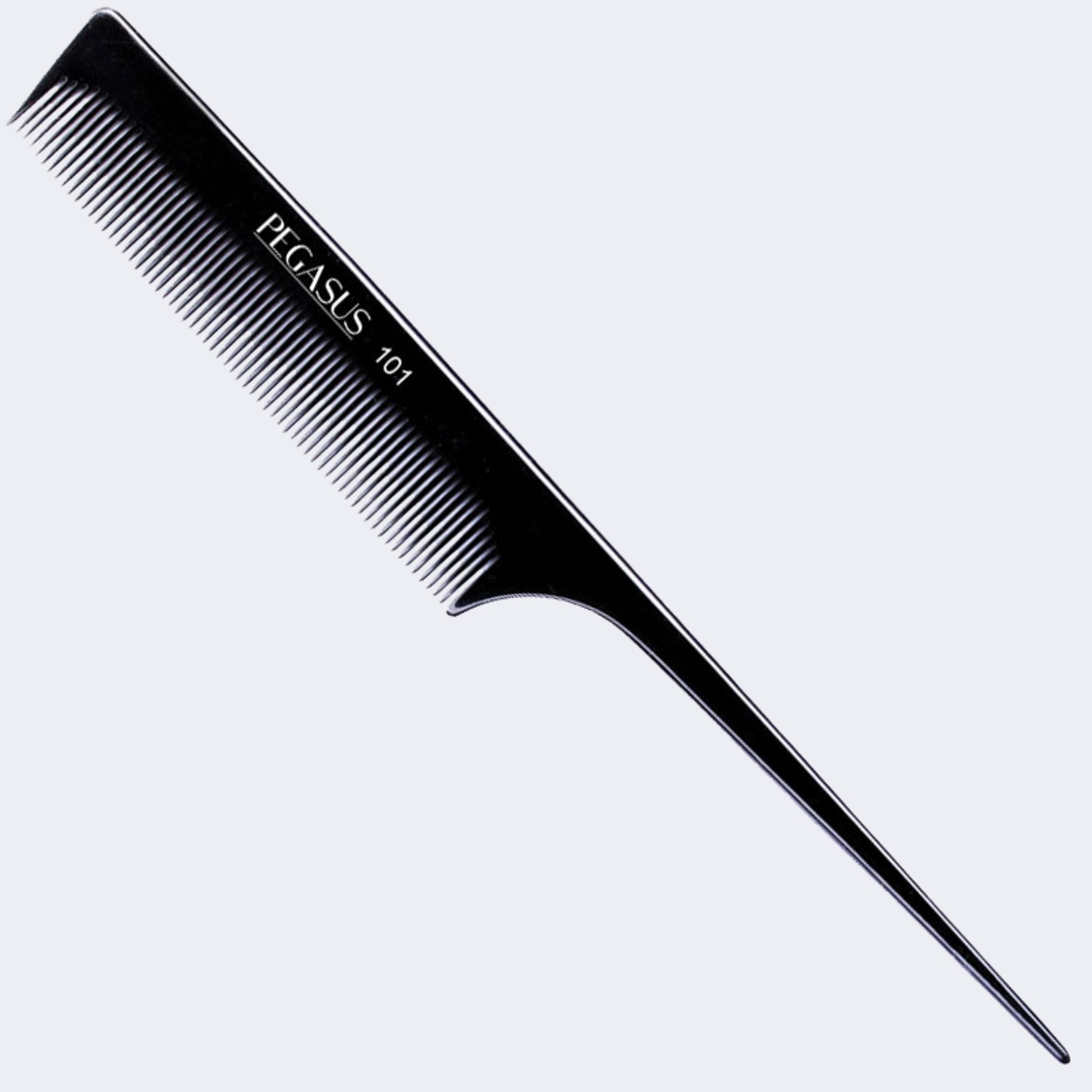 Hard rubber pin tail comb