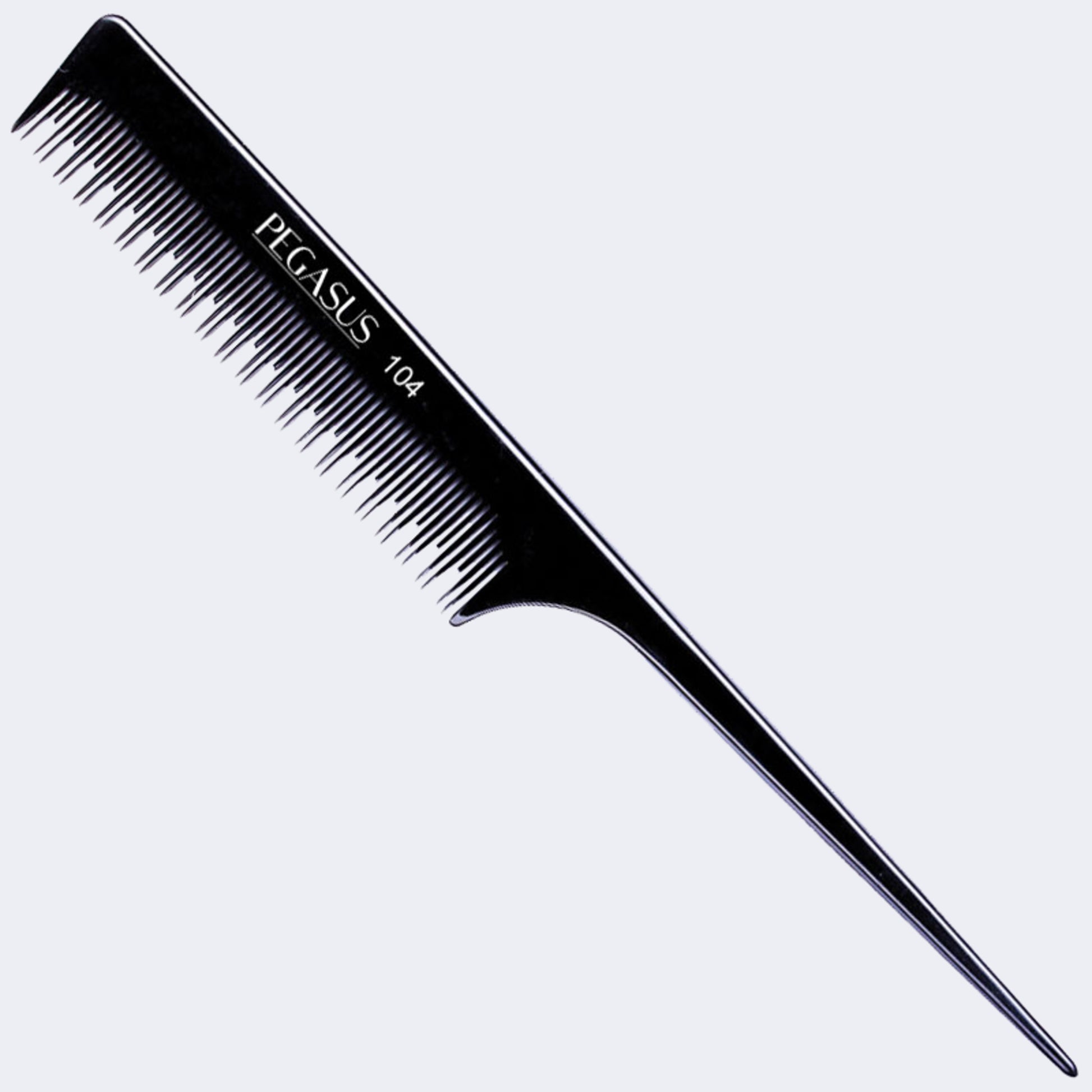 Hard rubber pin tail comb