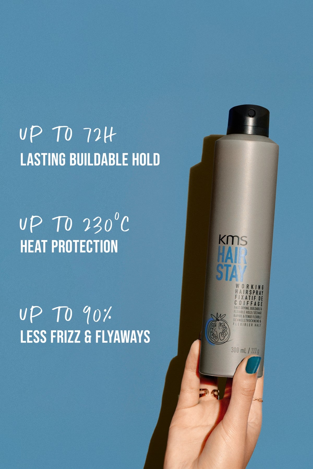 KMS HairStay Working Hairspray — official KMS product image 3