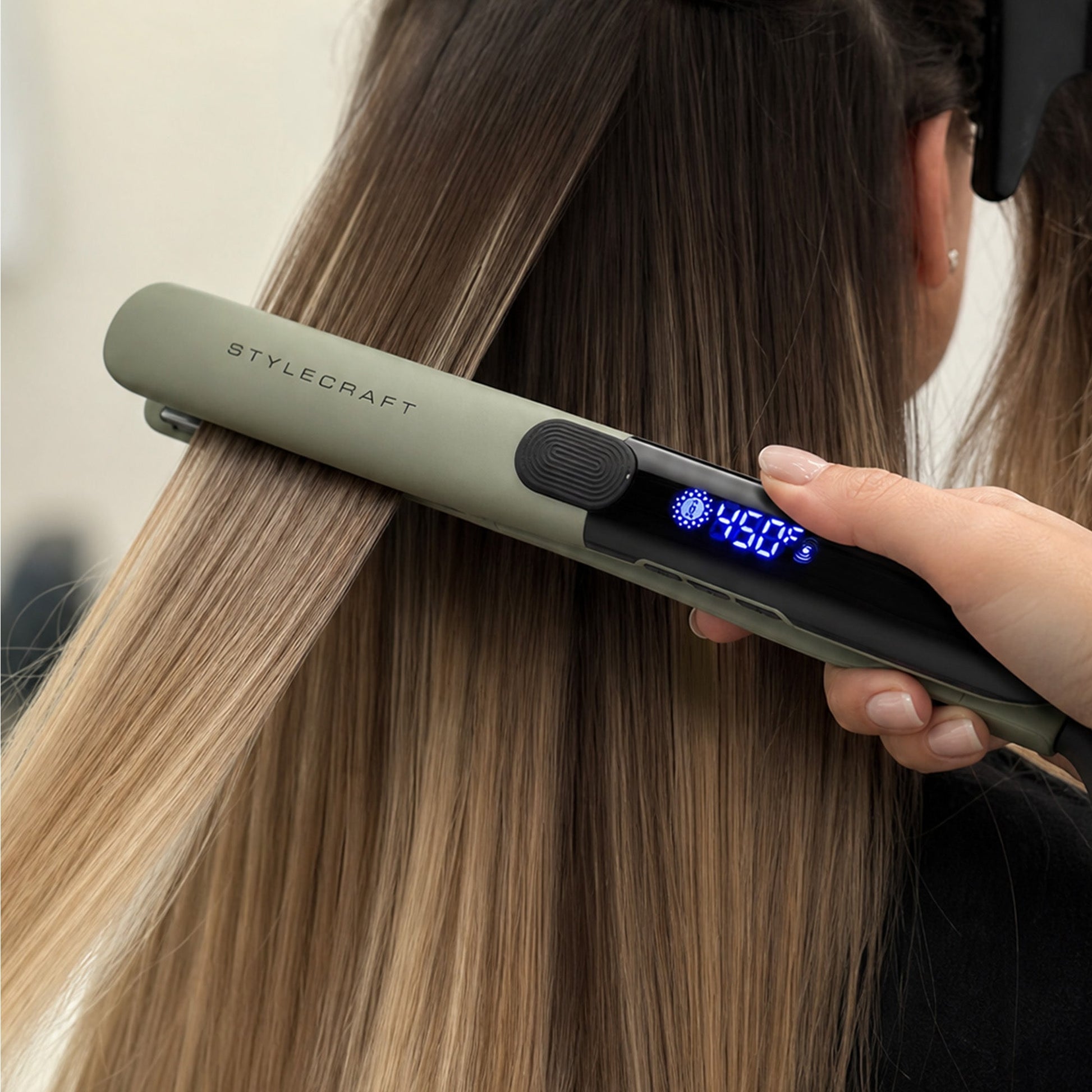 StyleCraft Sage Vibrating Titanium Flat Iron 1" – Professional