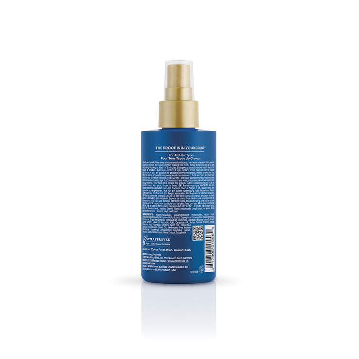 Colorproof Pre-Tox Spray 200 ml back label
