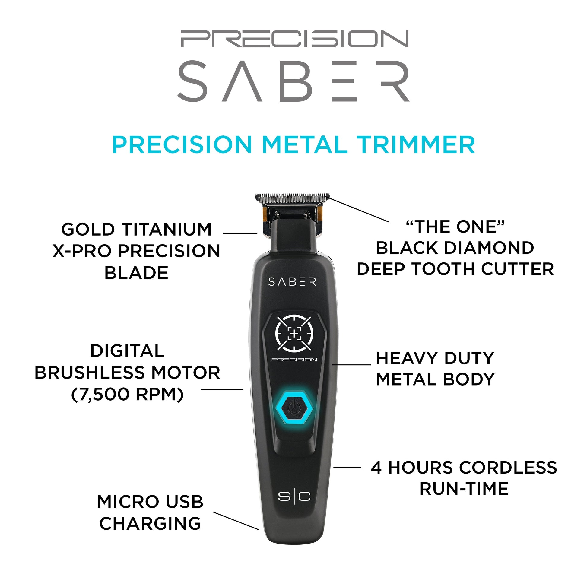 StyleCraft Precision Saber Professional Hair Trimmer – Professional