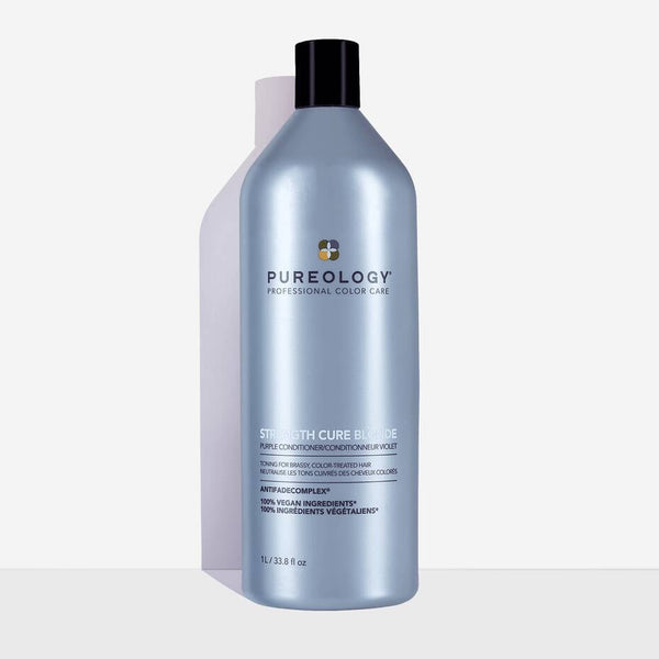 Pureology Strength Cure Blonde Purple Conditioner – Tones and Repairs Blonde Hair