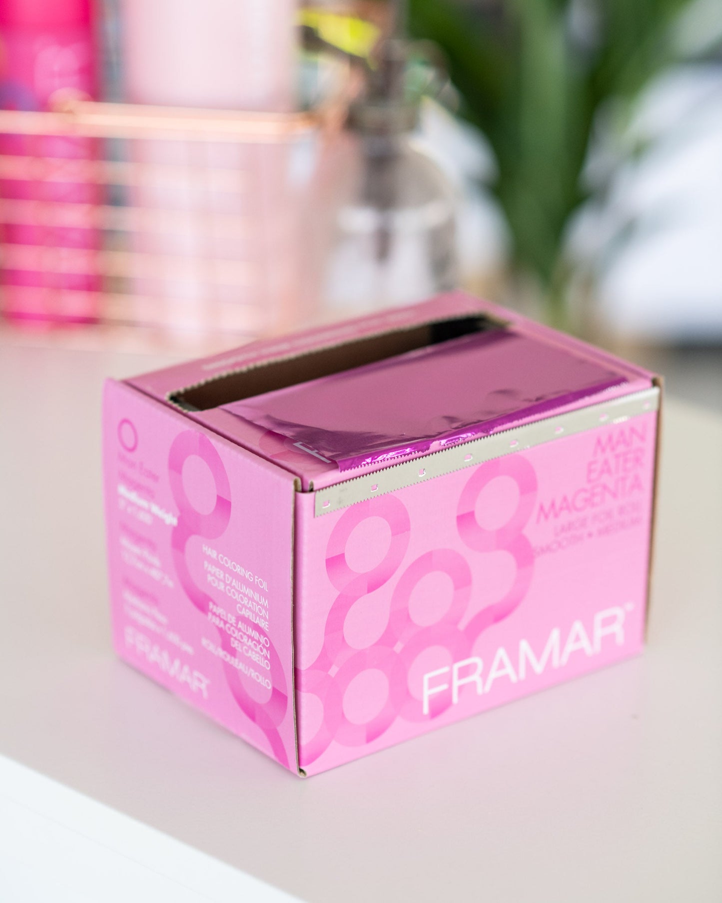 Framar Man Eater Magenta Smooth Foil Roll – 1,600 ft