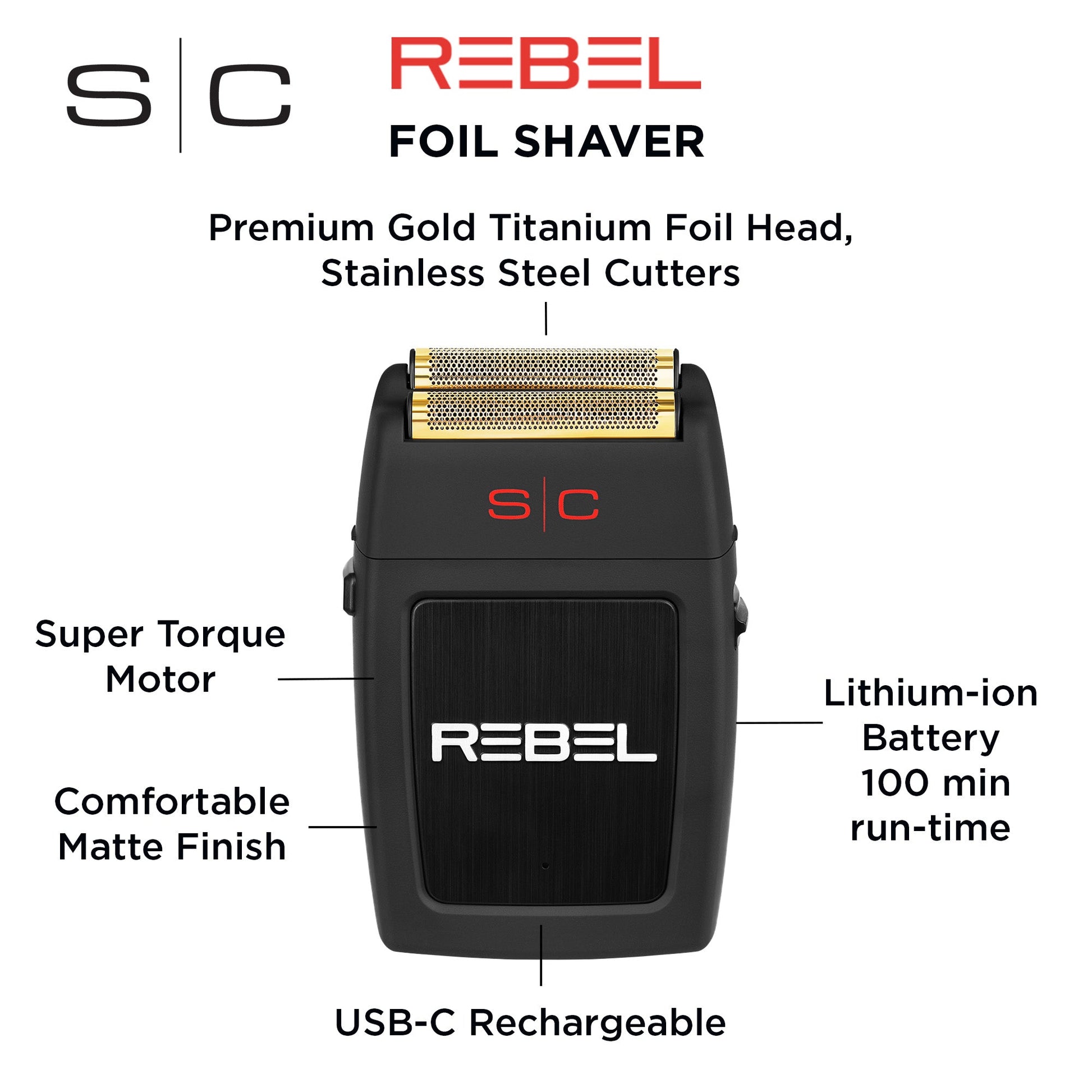 StyleCraft Rebel Professional Double Foil Shaver – Rebel Shaver Infog R