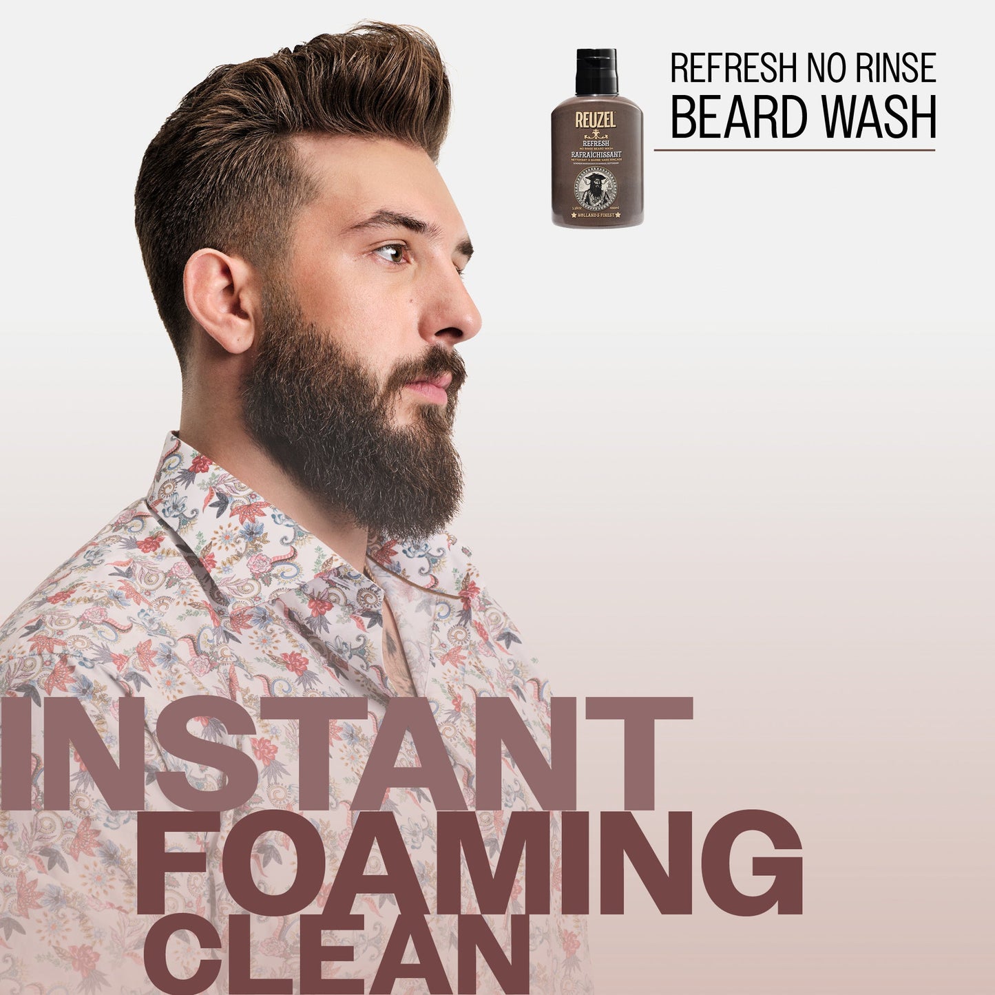 Reuzel REFRESH No Rinse Beard Wash 100ml - Clean Without Water