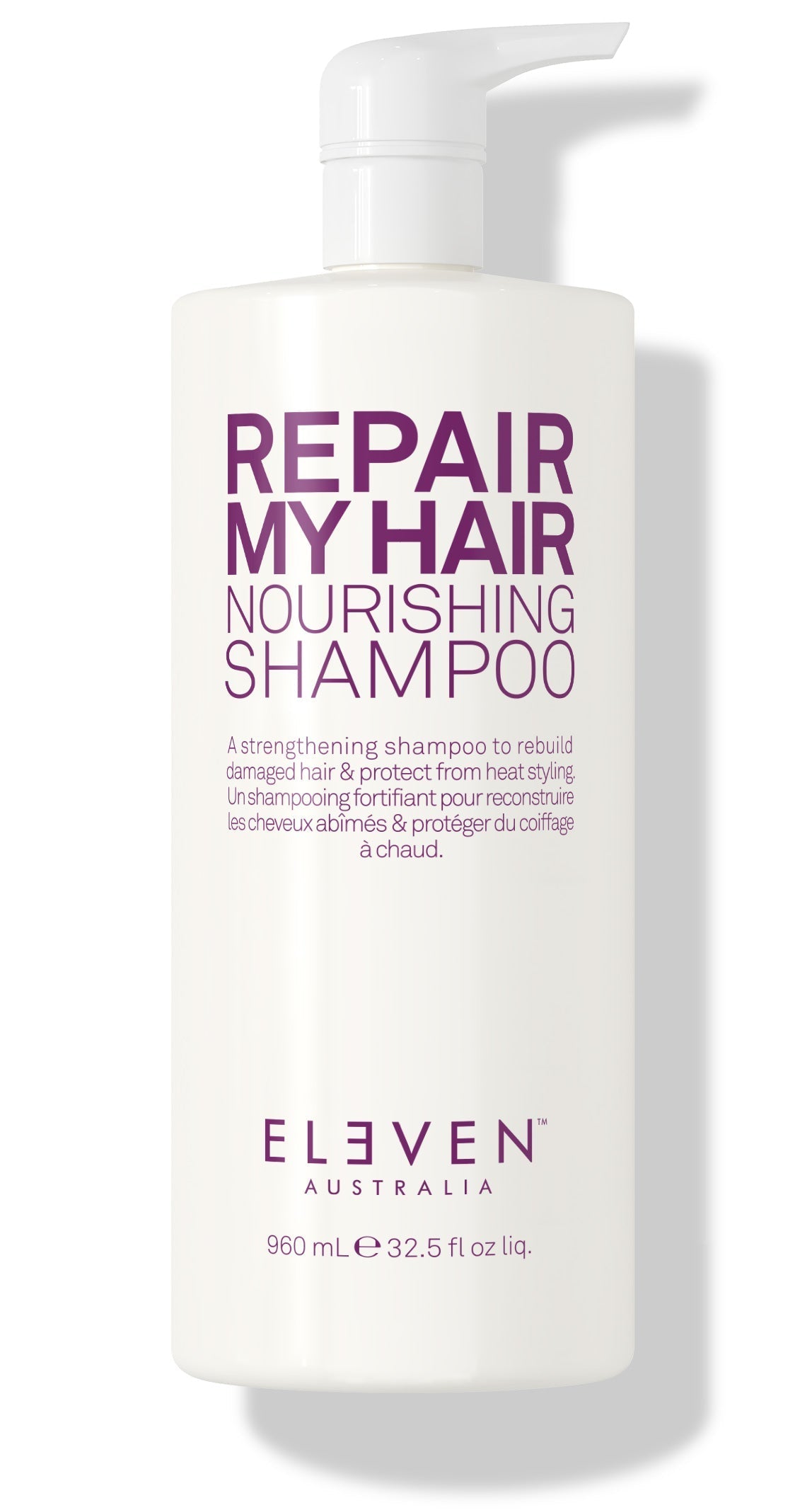 Eleven Australia Repair My Hair Nourishing Shampoo – Deep Nourishment & Repair – 960ml – ELEVEN Australia package