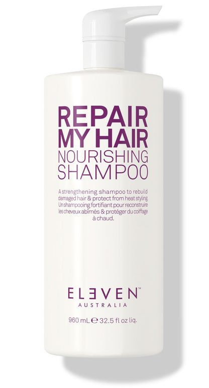 Eleven Australia Repair My Hair Nourishing Shampoo – Deep Nourishment & Repair – 960ml – ELEVEN Australia package