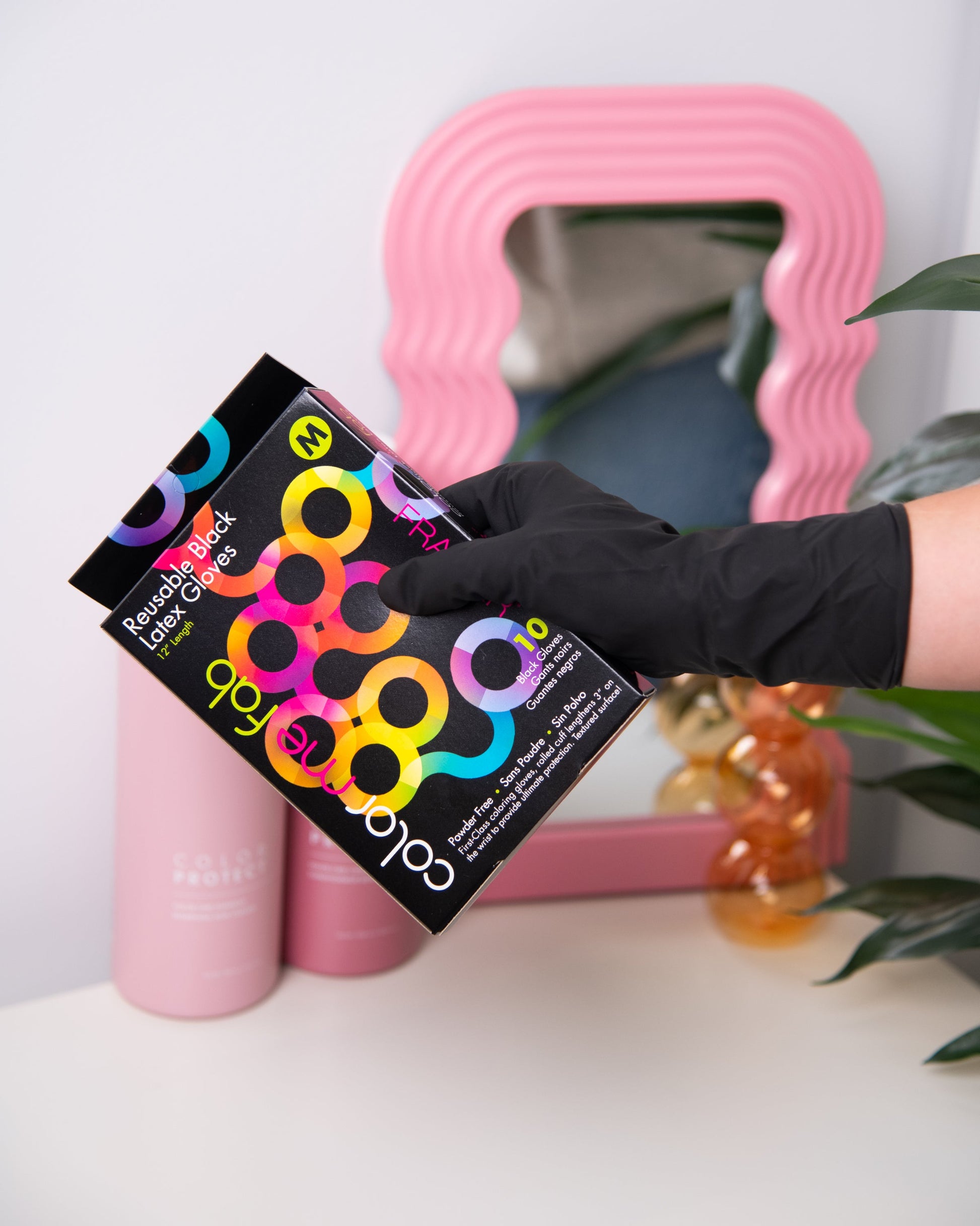 Framar Reusable Black Colour Gloves – 10 Count