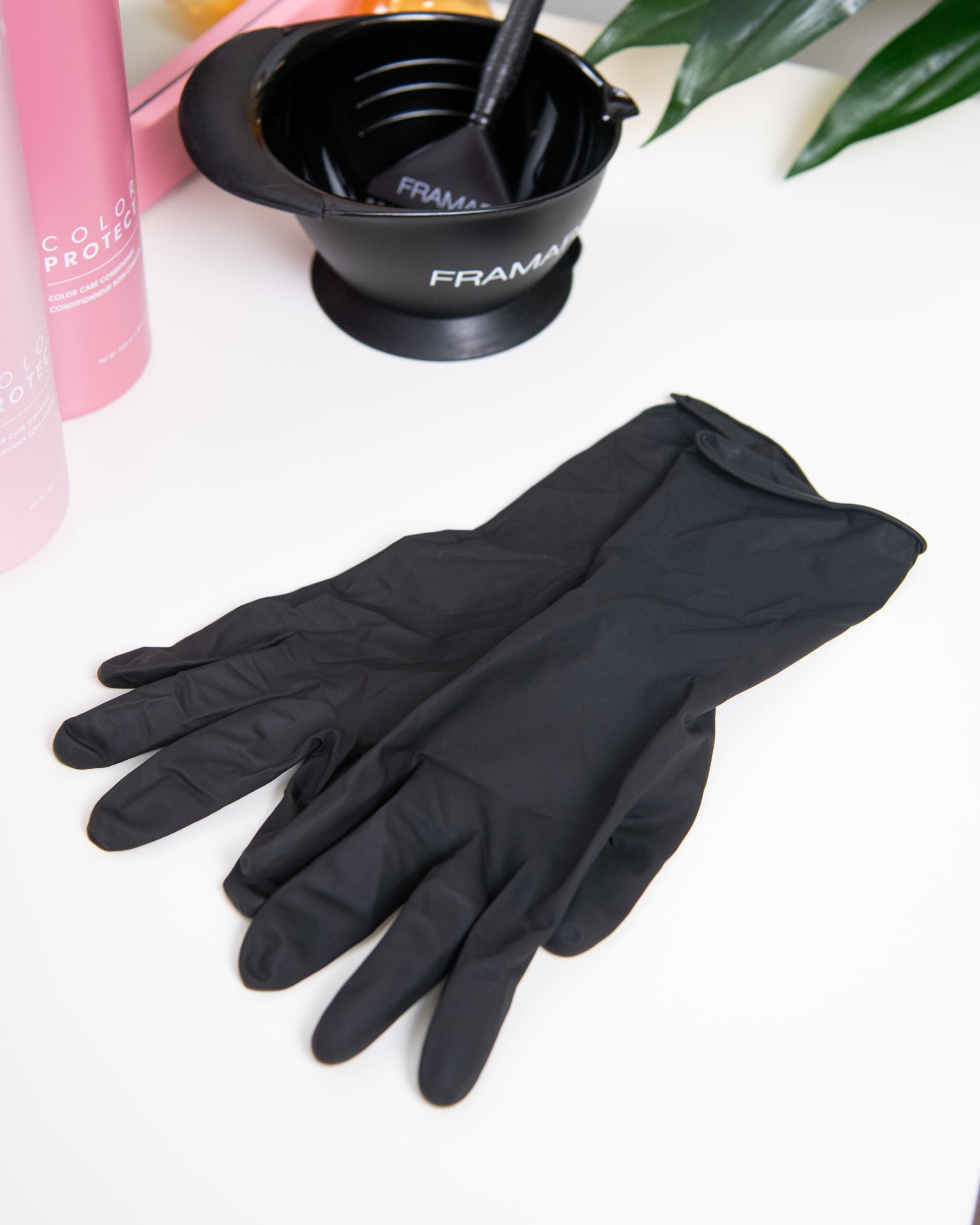 Framar Reusable Black Colour Gloves – 10 Count