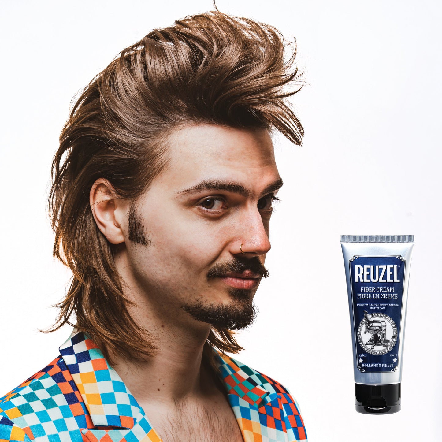 Reuzel Fiber Cream 100ml - Pliable Hold with a Natural Finish