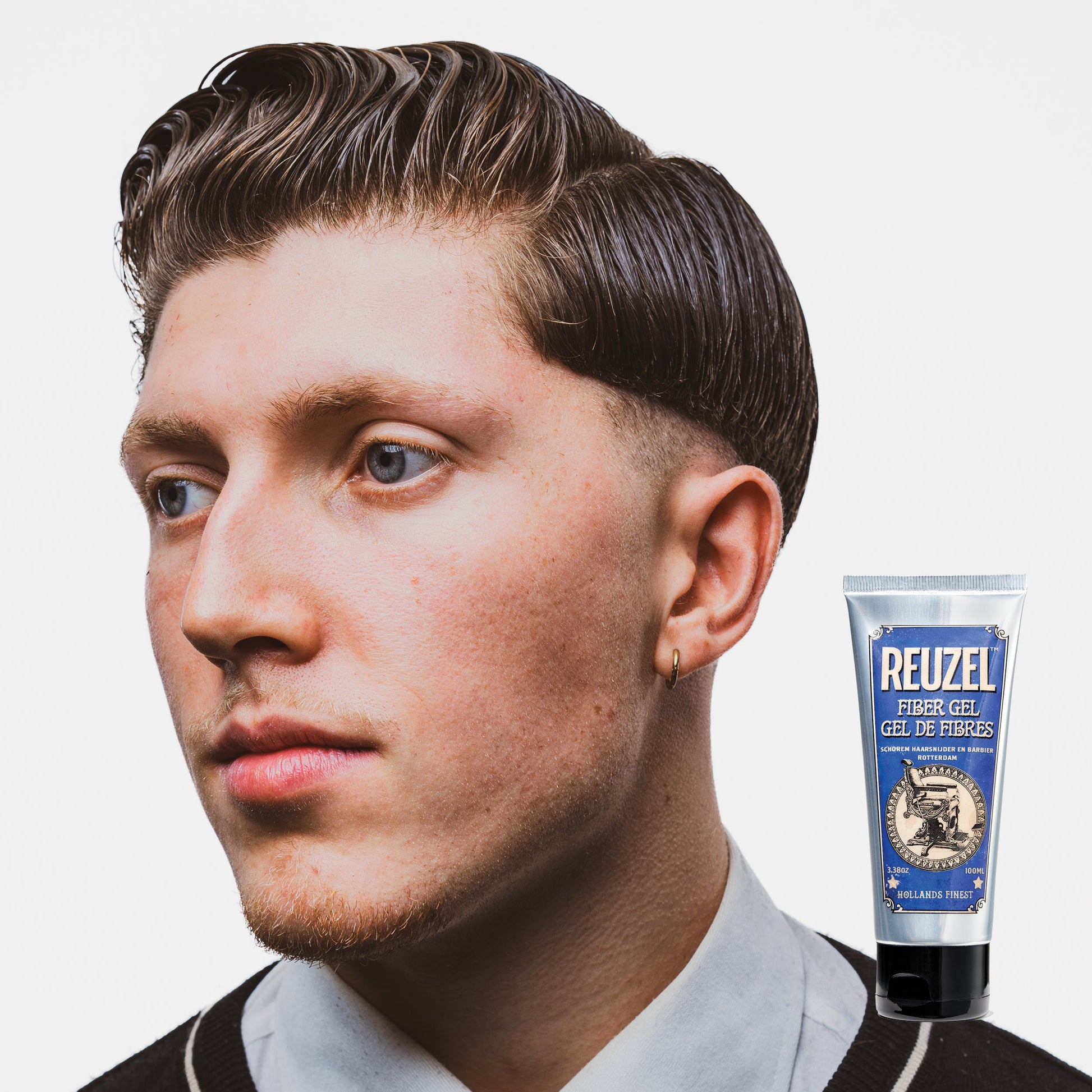 Reuzel Fiber Gel - Strong Hold & Low Shine for Men, 200ml