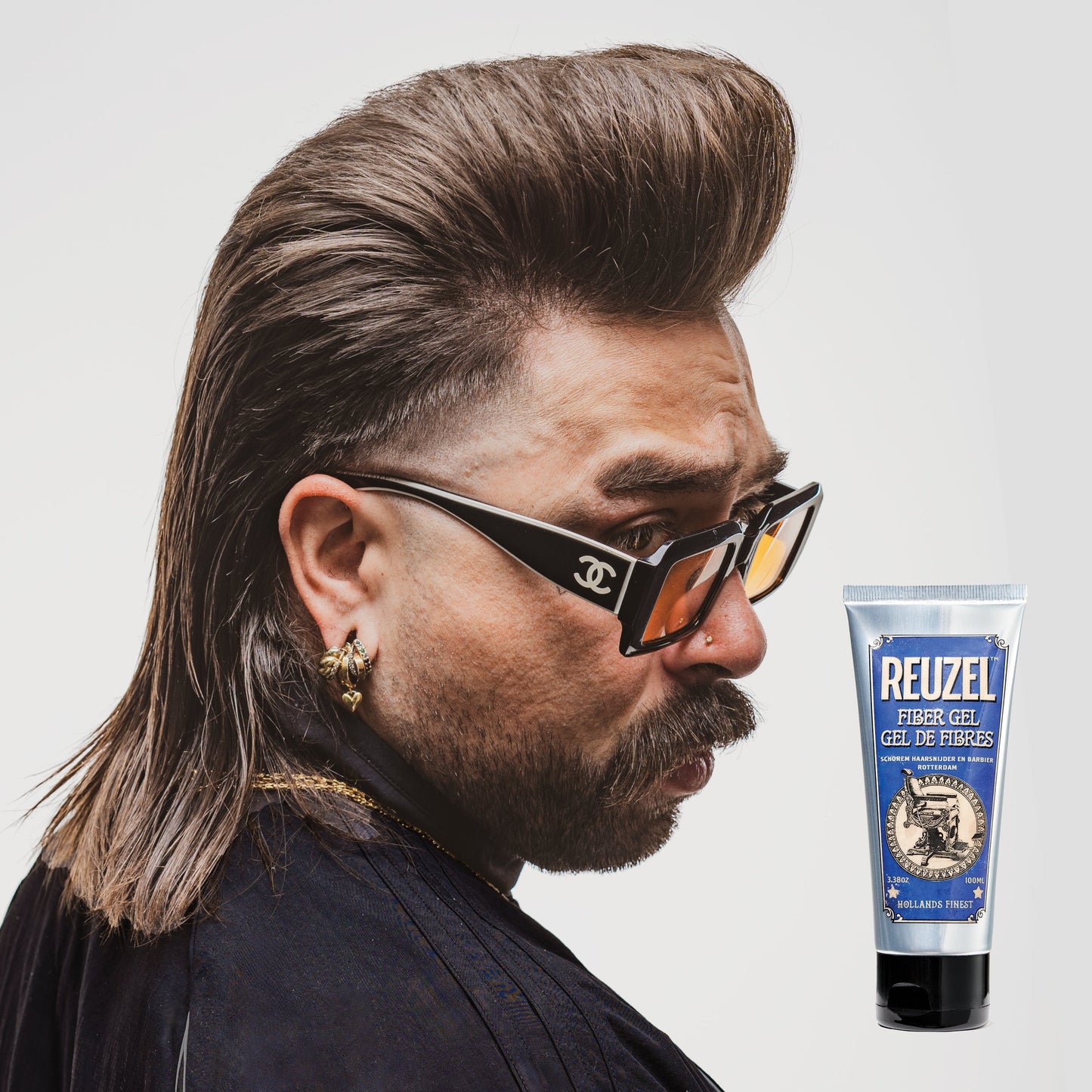 Reuzel Fiber Gel - Strong Hold & Low Shine for Men, 200ml