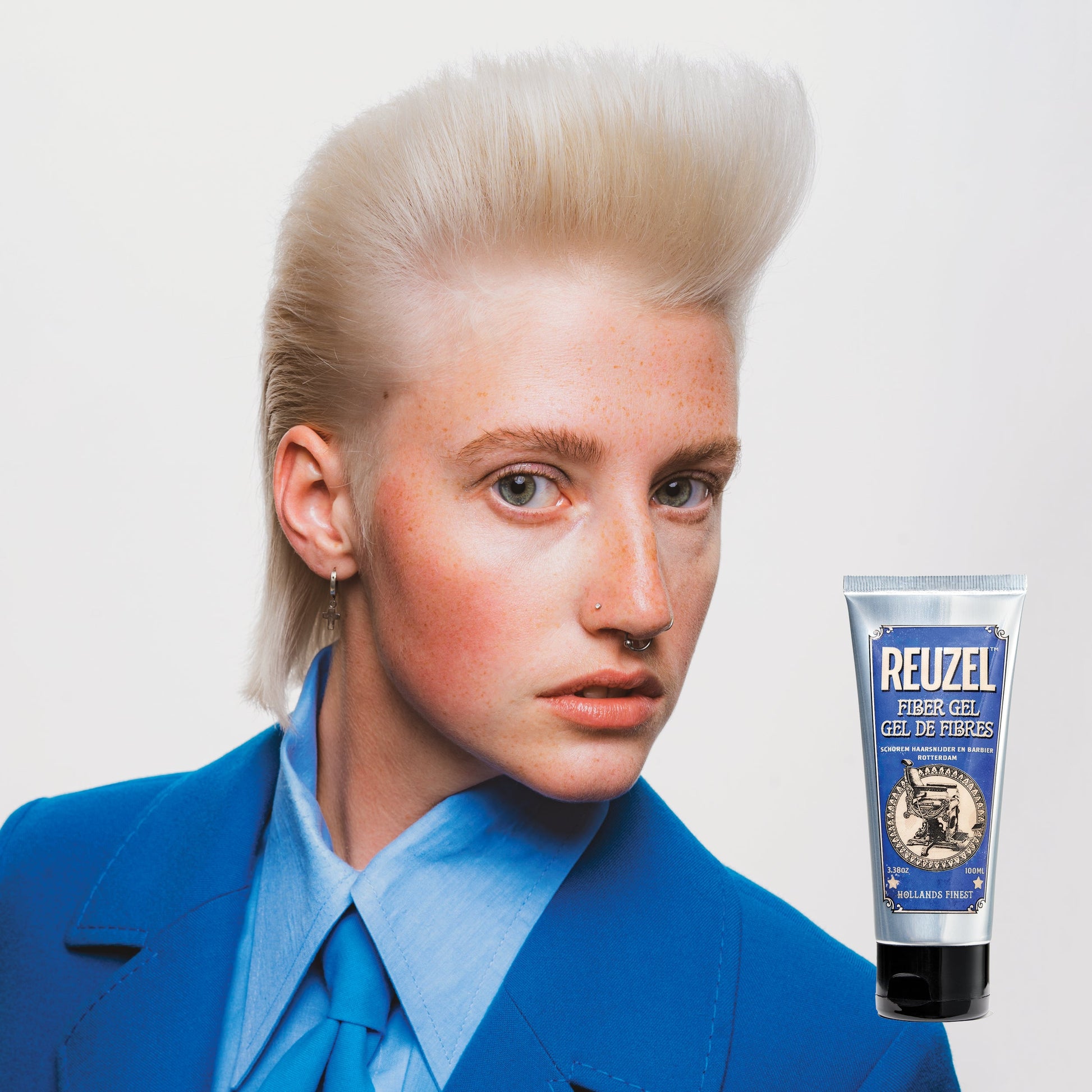 Reuzel Fiber Gel - Strong Hold & Low Shine for Men, 200ml