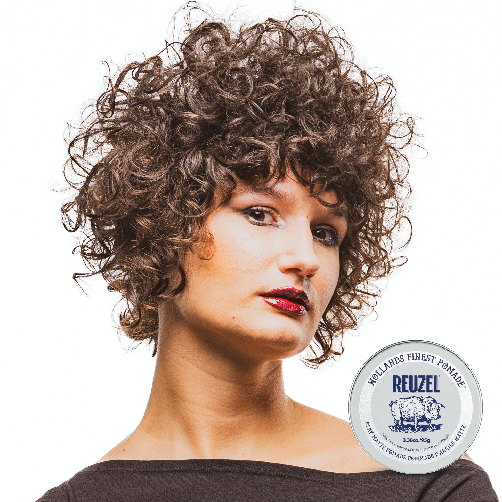 Reuzel Clay Matte Pomade - Strong Hold & Matte Finish for Active Men