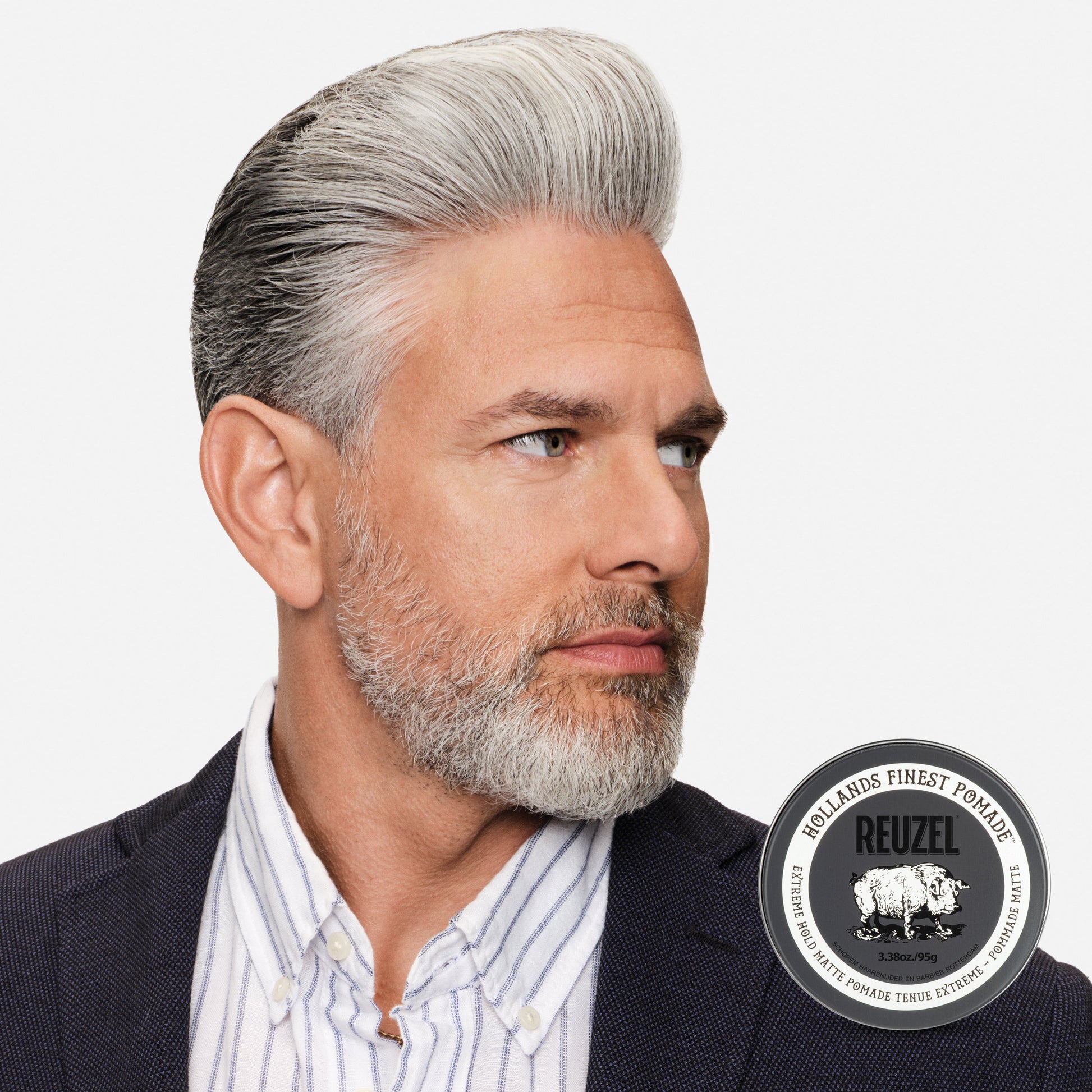 Reuzel Extreme Hold Matte Pomade - Strong Hold & Matte Finish